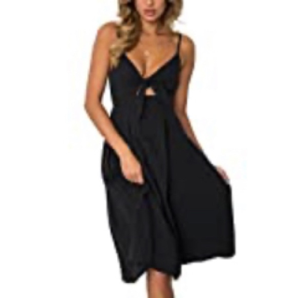 Tie Front Midi Dress